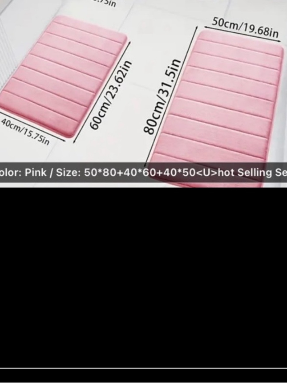 Pink Rug set